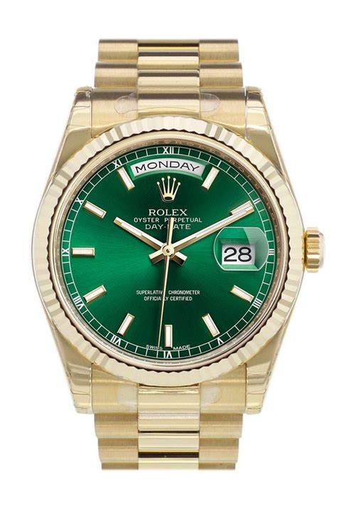 rolex day date 118238 groen|Rolex Day-Date president 118238.